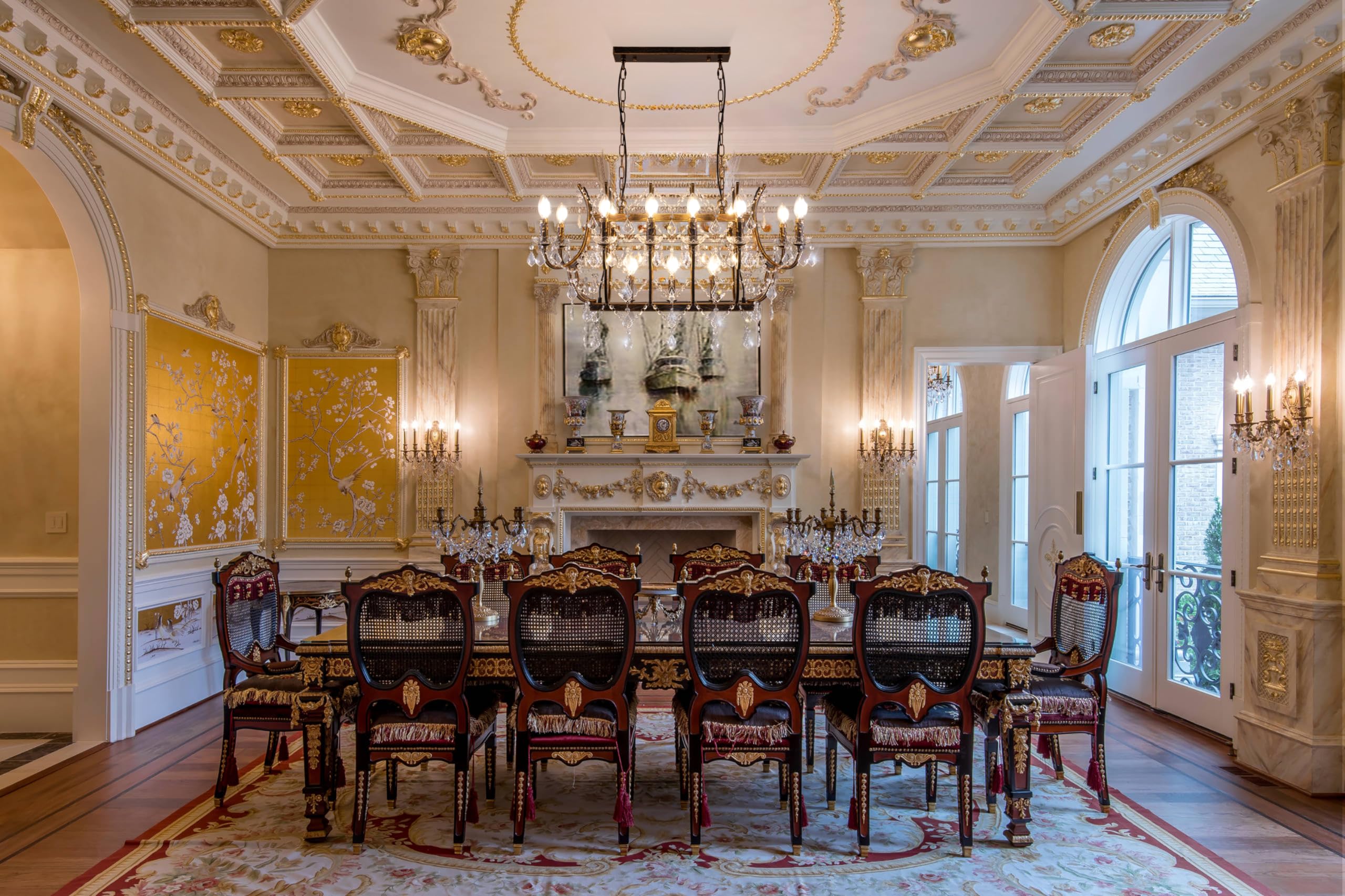 TOCHIC Crystal Chandelier, 15 Lights Farmhouse K9 Crystal Candle